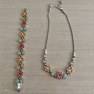 Brighton necklace, bracelet and earrings